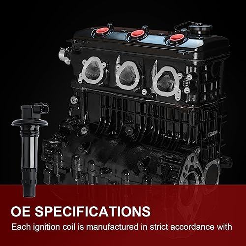 MINSTAR 296000307 Ignition Coil Stick Coil For SeaDoo GTX RXT RXP GTI GTS GTR Wake 130 155 185 215 255 260 HP 4TEC All Models Replace 296000307 290664020 420664020 - Image 3