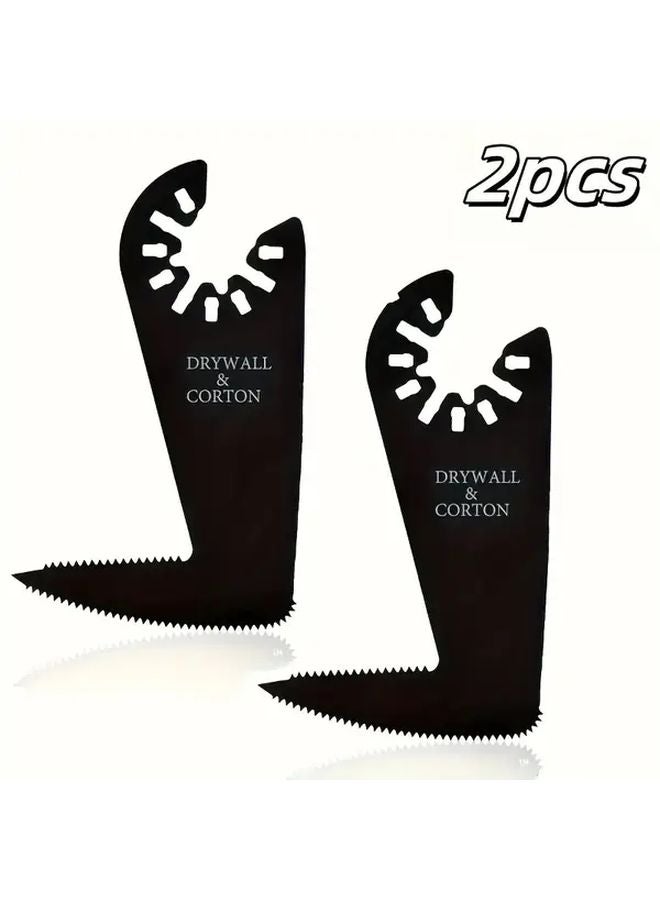 2 Pcs Heavy Duty Quick Release Swinging Saw Blades Serrated Cutting Tool for Wood Metal - Image 2