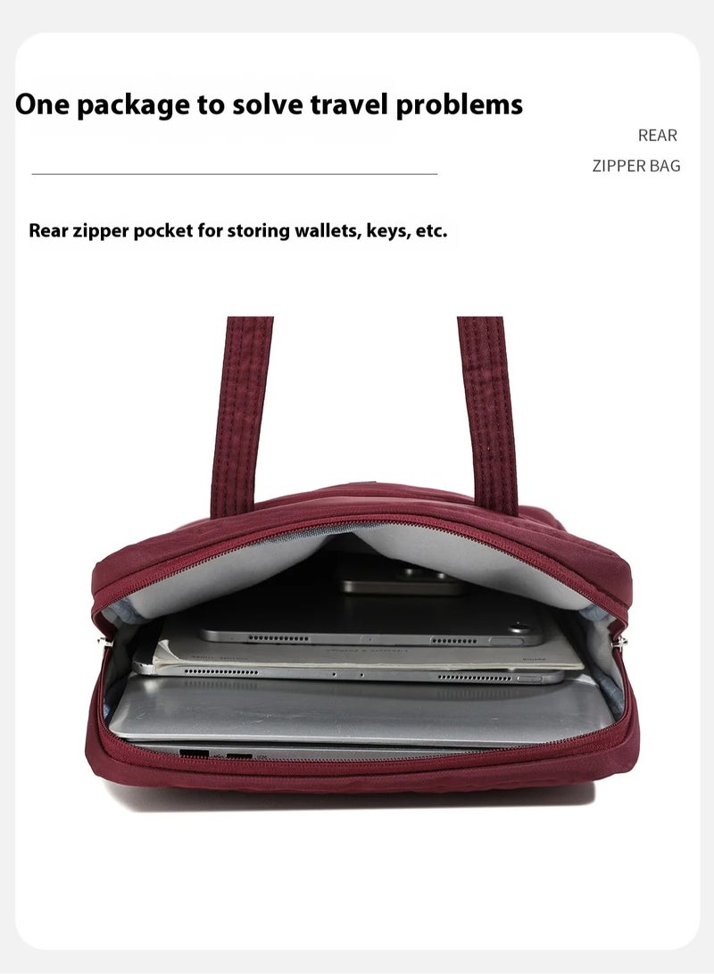 Shoulder Laptop and MacBook Business Bag (15.6) Inch, Ideal for Travel and Work, Waterproof and Drop Resistant, Simple Handbag and Oxford Cloth Fabric for Men and Women 41*29*5 cm - Image 3