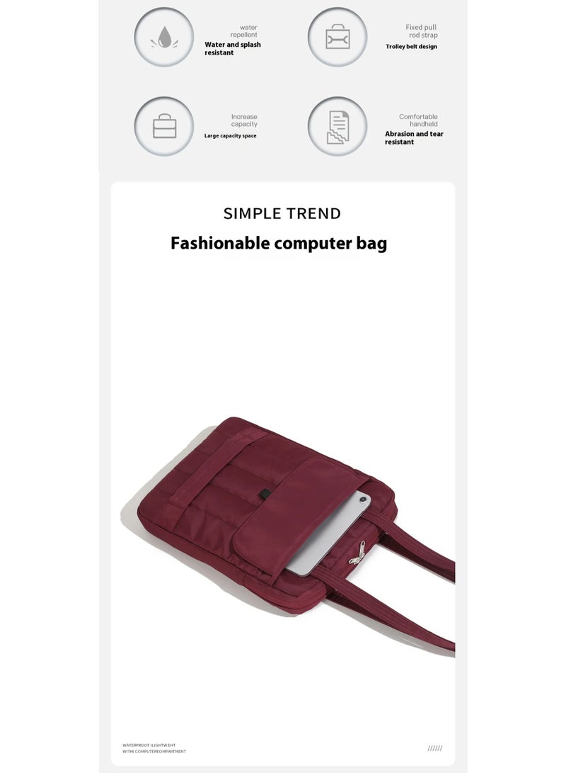 Shoulder Laptop and MacBook Business Bag (15.6) Inch, Ideal for Travel and Work, Waterproof and Drop Resistant, Simple Handbag and Oxford Cloth Fabric for Men and Women 41*29*5 cm - Image 4