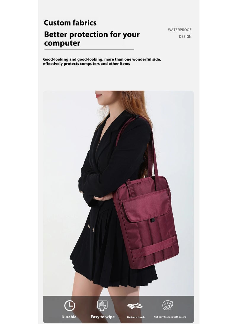Shoulder Laptop and MacBook Business Bag (15.6) Inch, Ideal for Travel and Work, Waterproof and Drop Resistant, Simple Handbag and Oxford Cloth Fabric for Men and Women 41*29*5 cm - Image 5