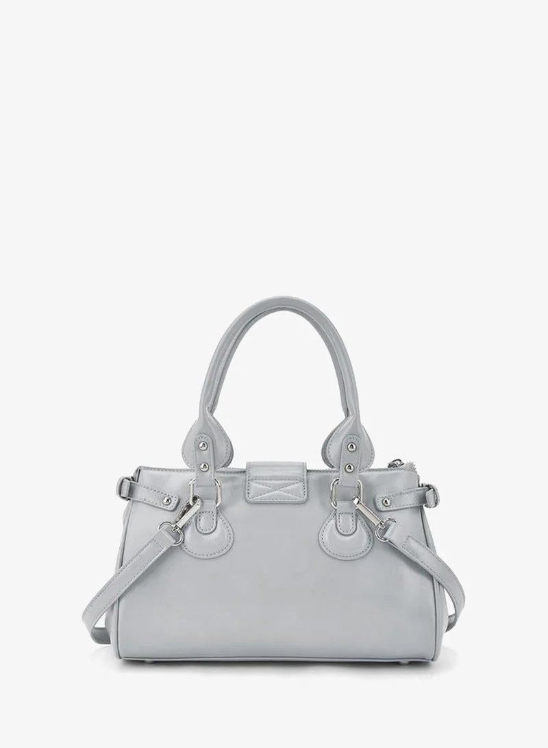 Celeste BLUE Solid Tote Bag With Detachable Strap for Women | Best Price UAE