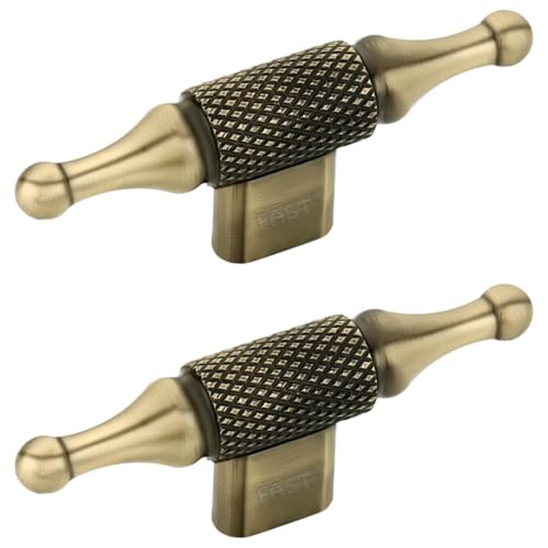 FAST Brass Antique Cabinet Kitchen & Dresser Drawer Pull Knob Handle | Knobs for Furntiture Drawers and Small Door (Royal) - Image 1