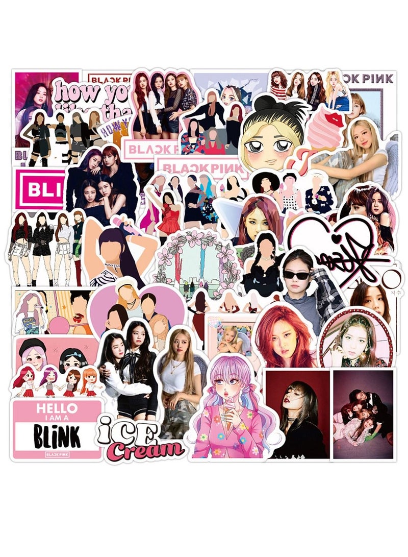 general ملصق مائي لطيف من بلاكبينك مكون من 50 قطعة