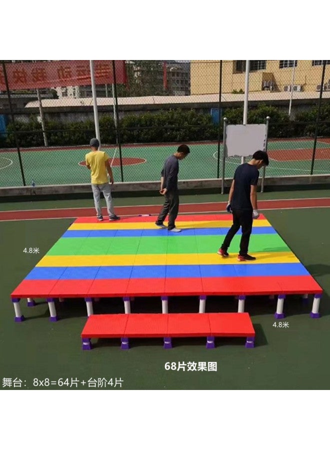 COURTESY Plastic Stage Kindergarten Children's Day Program Performance Stage Removable Kidsren's Activities Small Stage Removable Combination - Image 2
