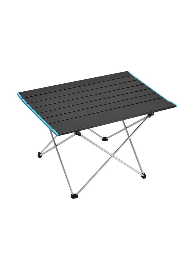 لوازم طاولة تخييم قابلة للطي كبيرة - 68×46×40 سم، وزن 1.6 كجم - طاولة خارجية محمولة وخفيفة الوزن مع سطح طي قابل للطي وحقيبة حمل، مثالية للرحلات، الشاطئ، الشواء، التنزه وصيد السمك - Image 5