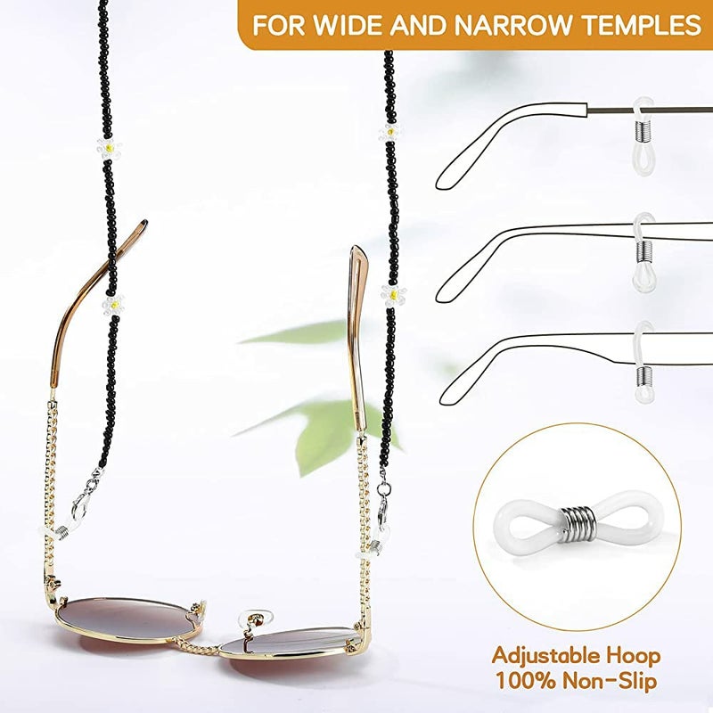 KHOLAD Mask Lanyard Eyeglasses Chain Healing Crystal Beaded Sunglasses Chains with Pearl for Women - Image 5