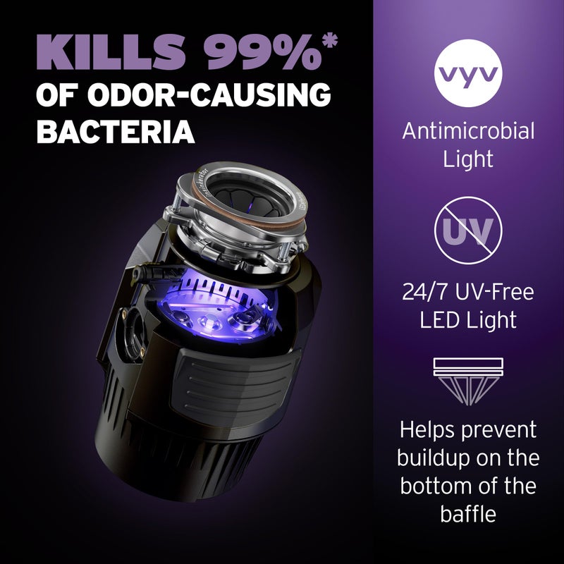 INSINKERATOR LEDefense Garbage Disposal Flange, Antimicrobial LED Accessory for INSINKERATOR Garbage Disposals, FLG-SS-LED - Image 3