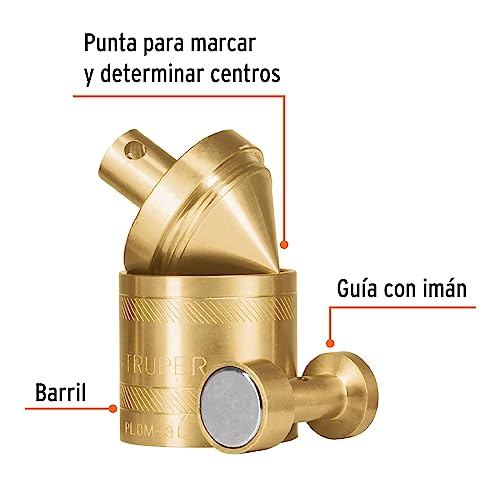 TRUPER PLOM-3L Brass Plumb Bobs w/ Center 12.4 Oz (352 g) - Image 2