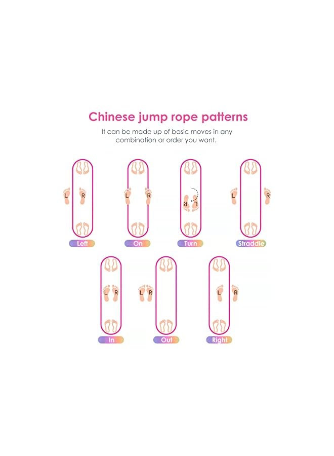 PROMASS Chinese Jump Rope, 4M Long 1.5Cm Wide Elastic Chinese Ropes With Instructions French Skipping Rubber Band For Indoor And Outdoor Children Jumpsies Games, Ideal For Gifts For Kids - Image 3