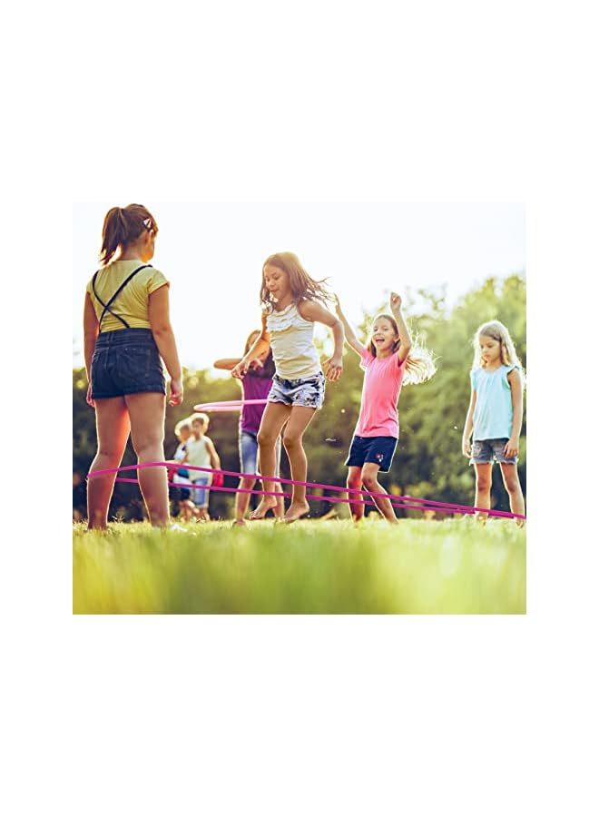 PROMASS Chinese Jump Rope, 4M Long 1.5Cm Wide Elastic Chinese Ropes With Instructions French Skipping Rubber Band For Indoor And Outdoor Children Jumpsies Games, Ideal For Gifts For Kids - Image 5