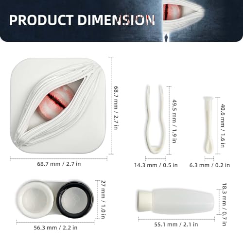UpaClaire Contact Lens Case Color Contact Lens Removal Kit Special Holiday Gift Light of Eye - Image 3