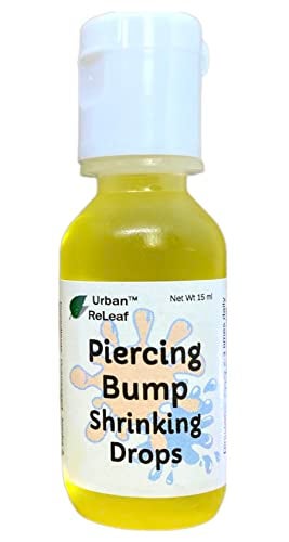 Urban ReLeaf Piercing Bump Shrinking Drops! Keloid Bumps Gentle Effective Aftercare Solution. Natural Essential Oils. Fast Removal Help for Scars Nodules Cartilage Nose Ear Spots. Clean Soothe - Image 1