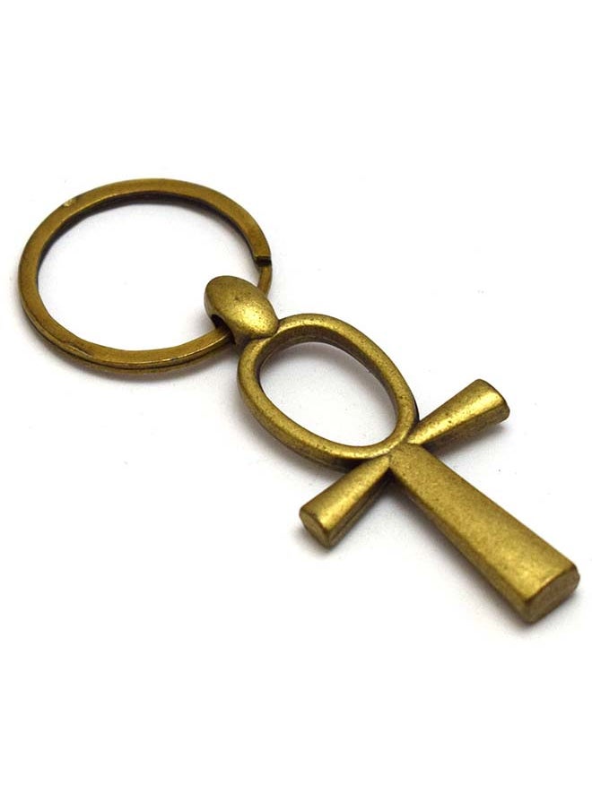 immatgar - immatgar pharaonic ankh keychain Egyptian souvenirs gifts from egypt Authentic Pharaoh (Burnt Yellow) - Image 1