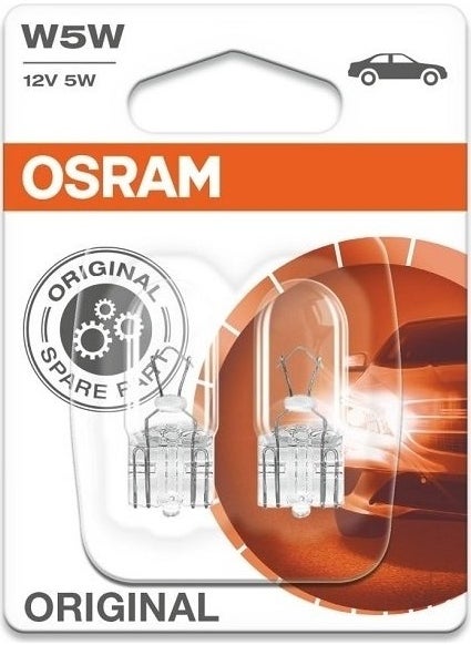 Osram W5W New Generation T10 Bottomless Parking Bulb 12V 5W Double 