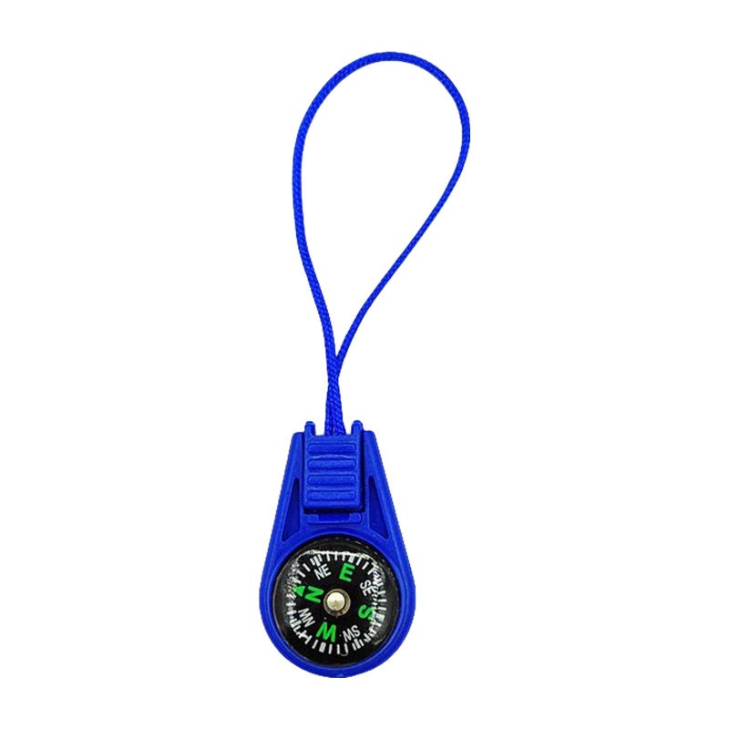 Blue Outdoor Camping Hiking Pocket Compass Navigation Tool Survival Mountaineering Pointer - Image 1