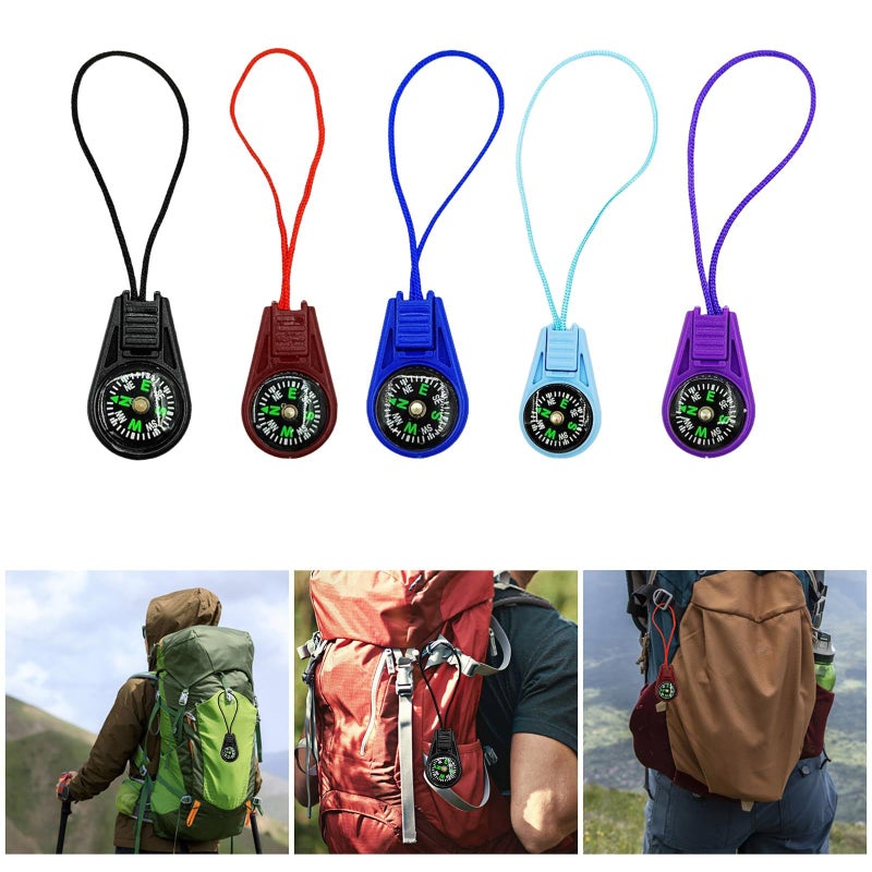 Blue Outdoor Camping Hiking Pocket Compass Navigation Tool Survival Mountaineering Pointer - Image 2
