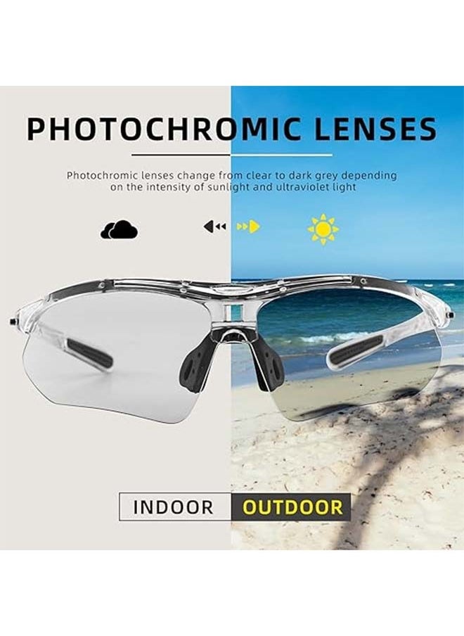 Rockbros Photochromic Sports Sunglasses Mens Pickleball Glasses Cycling Glasses Mtb Sunglasses, With Removable Elasctic Band  - Image 5
