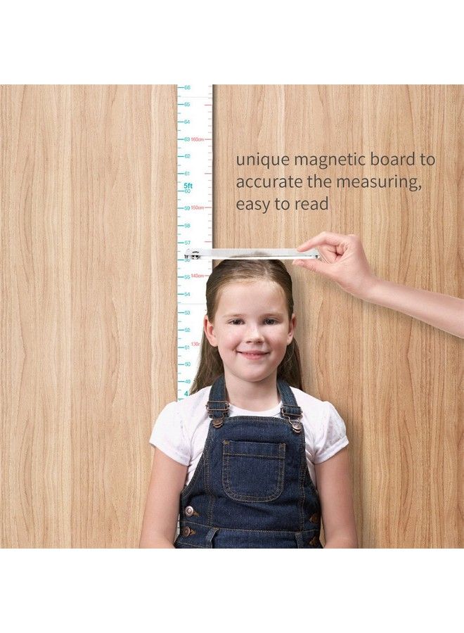 kolymax Growth Chart For Kids Height Chart Ruler Wall Decor For Measuring Kids Boys Girls White (Middle 83''X1.37'') - Image 4
