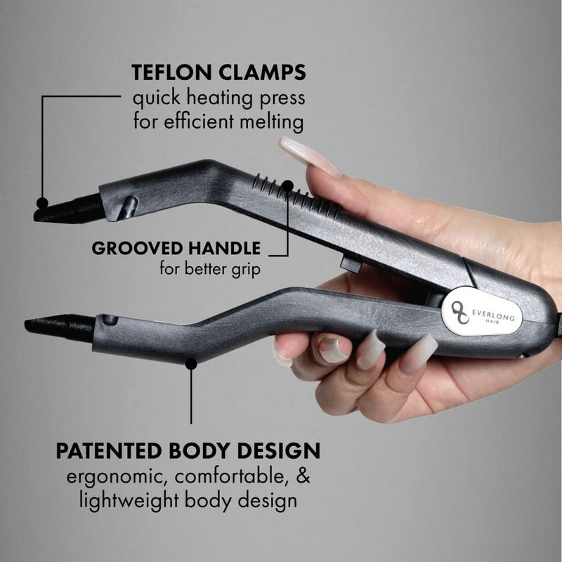 EVERLONG Hair Extension Fusion Bonding Tool by Everlong Hair, Patented Professional Grade Ergonomic Patented Design Keratin Glue Melting Connector Wand U-tip, Keratip, Fusion 100% Remy Human Hair Extensions - Image 4