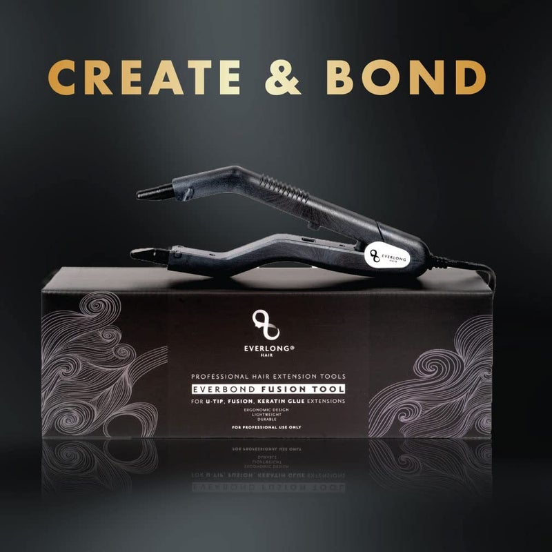 EVERLONG Hair Extension Fusion Bonding Tool by Everlong Hair, Patented Professional Grade Ergonomic Patented Design Keratin Glue Melting Connector Wand U-tip, Keratip, Fusion 100% Remy Human Hair Extensions - Image 2