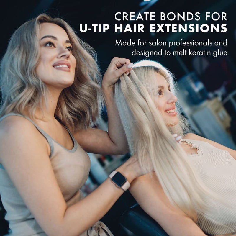 EVERLONG Hair Extension Fusion Bonding Tool by Everlong Hair, Patented Professional Grade Ergonomic Patented Design Keratin Glue Melting Connector Wand U-tip, Keratip, Fusion 100% Remy Human Hair Extensions - Image 3