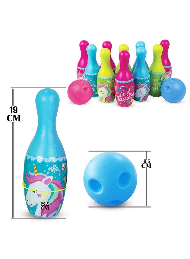 itoys Unicorn Bowling Game for Kids 10 Pin 2 Balls Bowling Set for Kids - Image 3