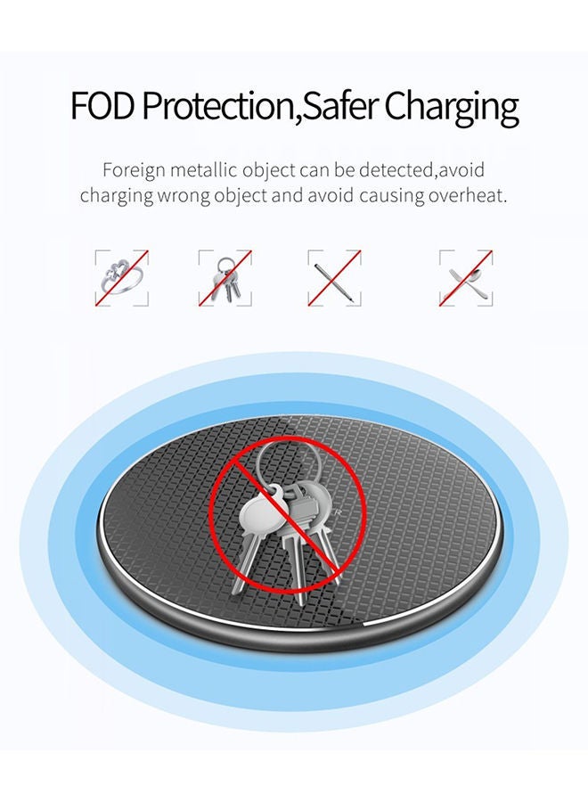 NIBEMINENT Shoes Printed Fast Wireless Charger With USB Cable Black/White/Yellow  - Image 5