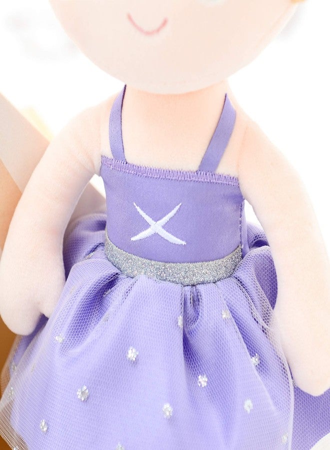 Gloveleya Baby Doll Girl Gift Ballerina Plush Soft Doll Light Purple 13 Inch with Gift Box… - Image 3