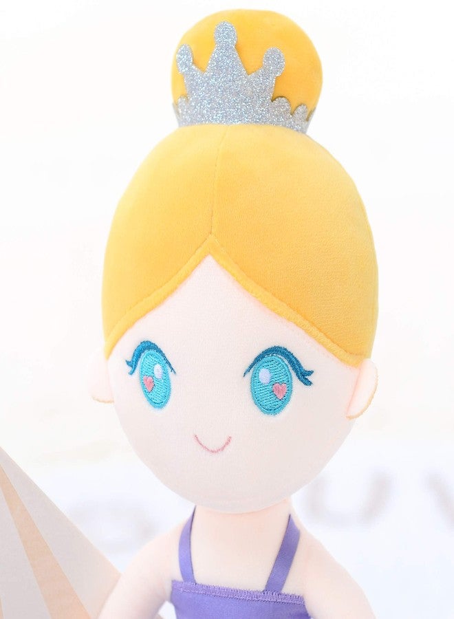 Gloveleya Baby Doll Girl Gift Ballerina Plush Soft Doll Light Purple 13 Inch with Gift Box… - Image 5