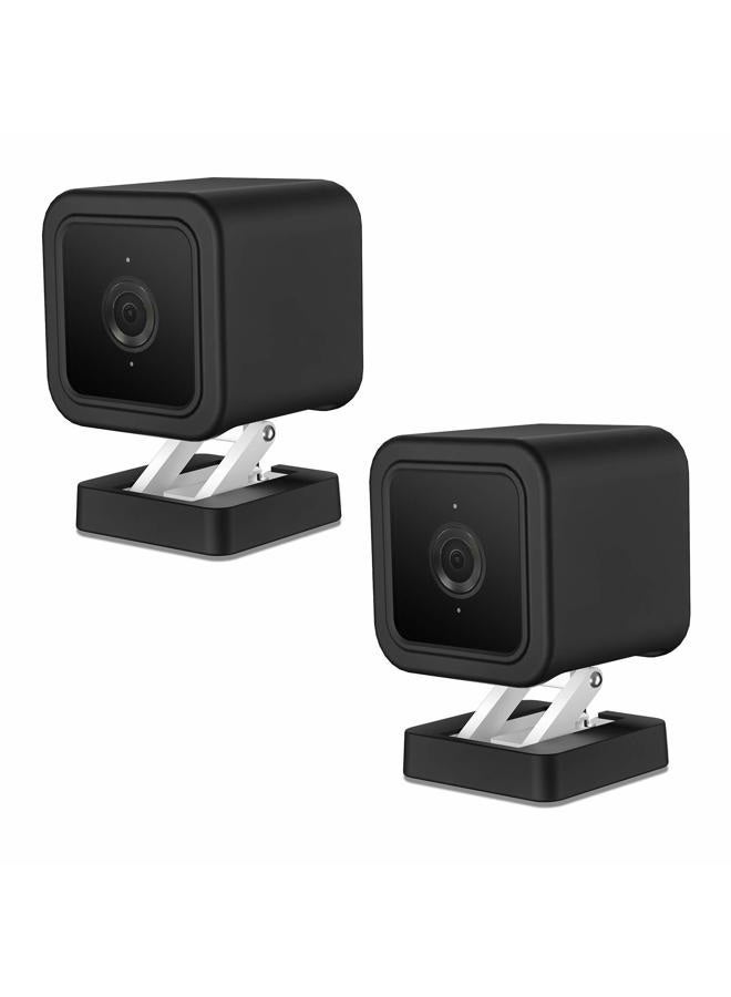 HOLACA Silicone Skin for Wyze Cam v3- Come with Quick Wall Mount Bracket - Anti-Scratch Protective Cover - Extra Protect Wyze Cam v3 Camera - Image 1