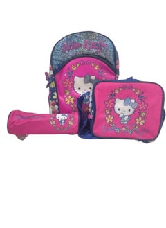 Hello Kitty Hello Kitty - School Bag with Lunch bag and Pencil Case  - Image 1