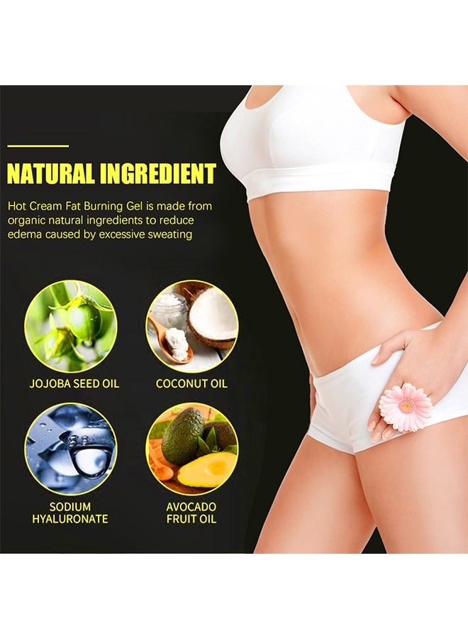 LANEMAY Sweat & Fat Burning Cream, Hot Cream Cellulite and Fat Burner, Sweat Fat Burning Gel, Slimming Waist, Belly and Slimming Cream 120g - Image 4