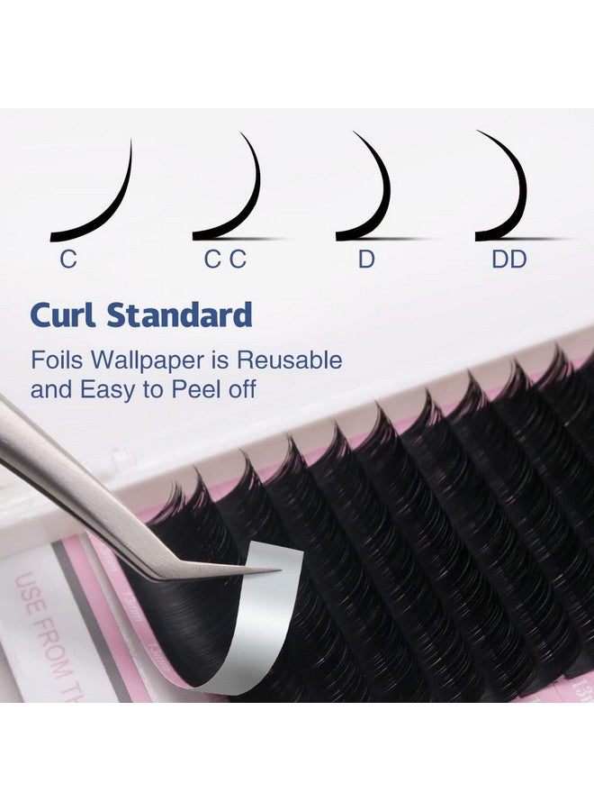 Qeelasee Matte Mink Flat Eyelash Extension 0.25 D Curl 13Mm Ellipse Eyelashes False Mink Individual Eyelash Extension Professional Salon Used By Qeelasee - Image 4