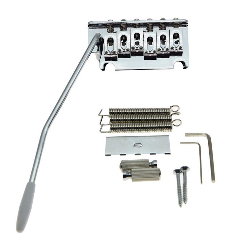 KAISH Chrome 2 Point ST Strat Style Guitar Tremolo Bridge Locking System