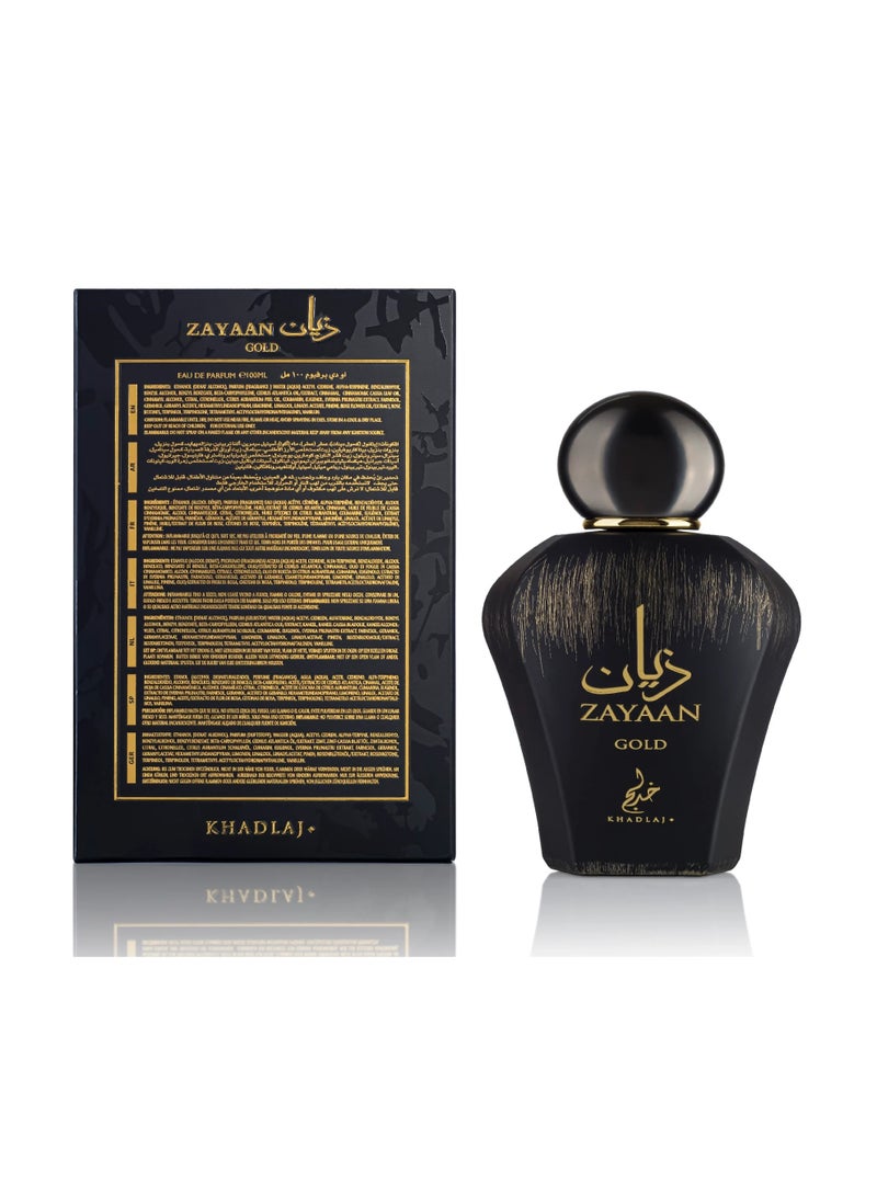 KHADLAJ Zayaan Gold 100 Ml Eau De Parfum For Men - Image 4