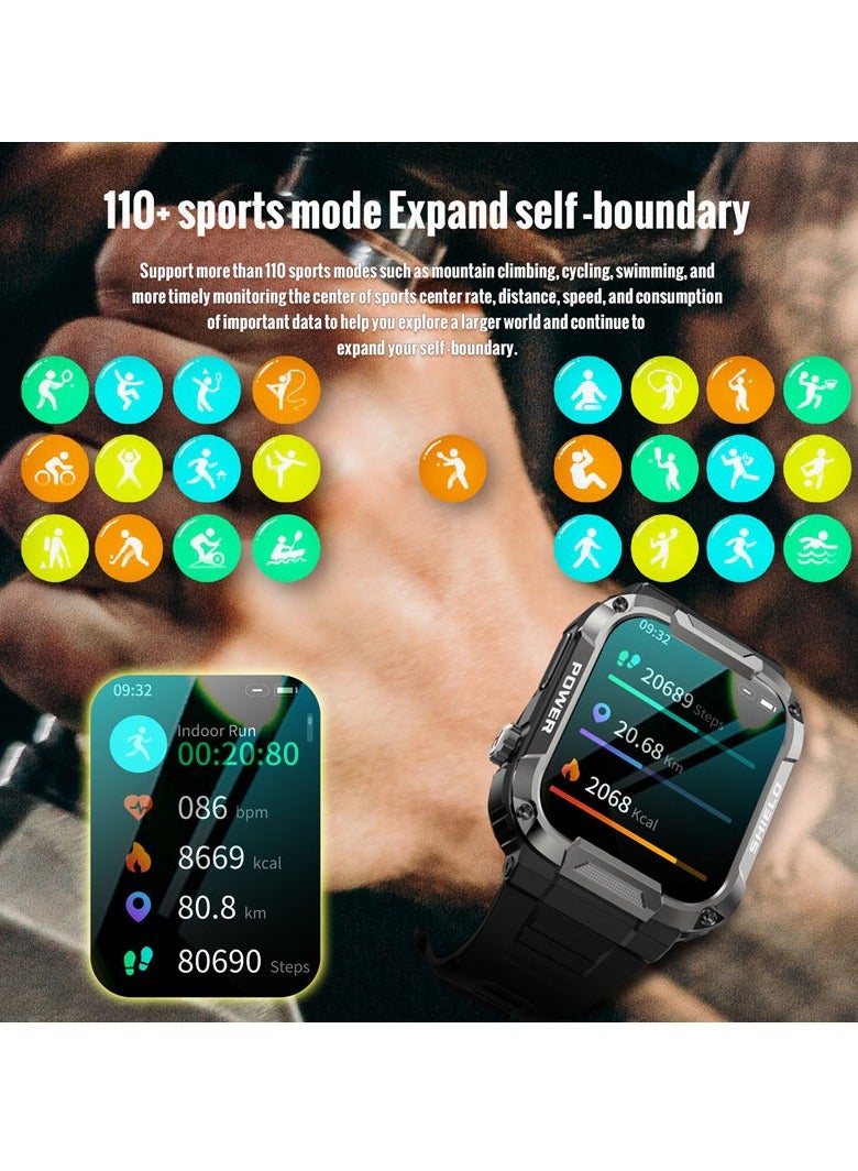 AROAQ Mk66 Smart Watch ,  Ip68 Waterproof Sport Activity Tracker Watch With Hd Large Display, 400mah Touch Screen Smart Wrist Watch With 110 plus Sports Modes, (yellow) - Image 4