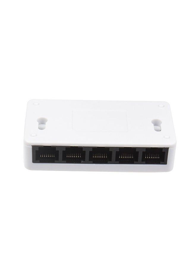 NIBEMINENT 5-Port Fast Ethernet Network Switch White  - Image 3