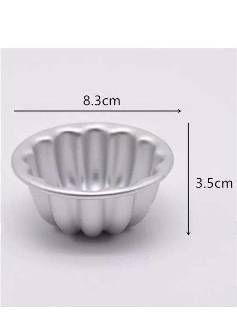 Caramel Cream Mold Set of 6 Aluminum Authentic - Image 4