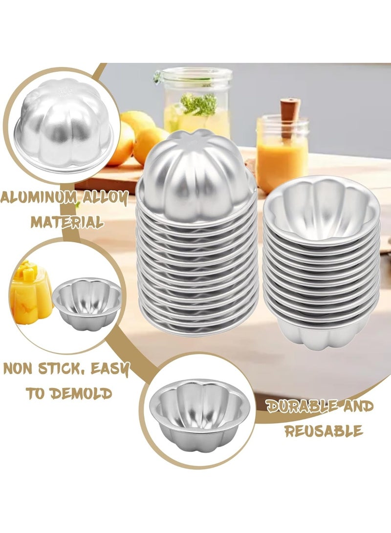 Forest Home 6PCS Pudding Cup Molds, Egg Tart Molds  Mini Fluted Cake Pans, Small Fluted Cake Pans for Baking，Non-Stick Jelly Molds, Easy to Demold, Cake Pan Nonstick - Image 2