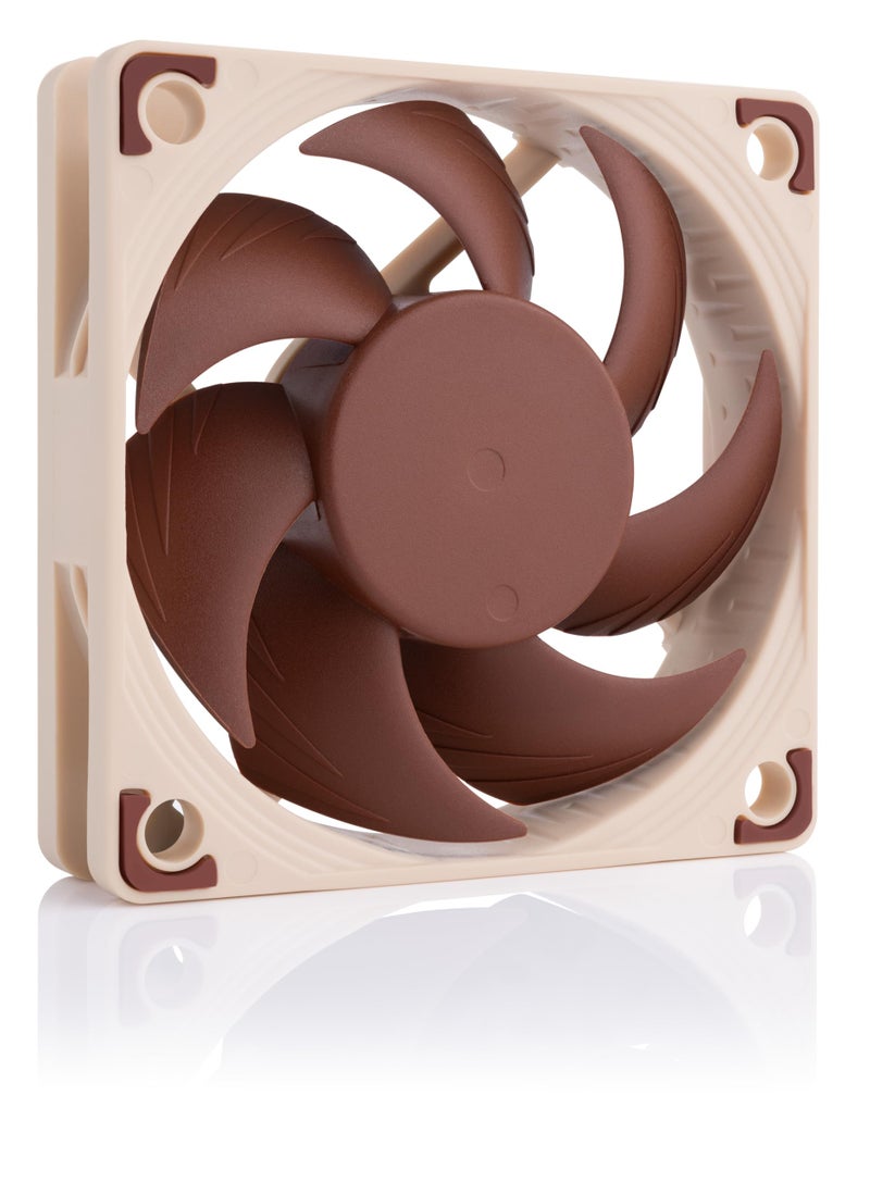 NOCTUA مروحة نوكتوا NF-A6x15 PWM، مروحة رقيقة هادئة متميزة، 4 دبابيس (60x15 مم، بني) - Image 1