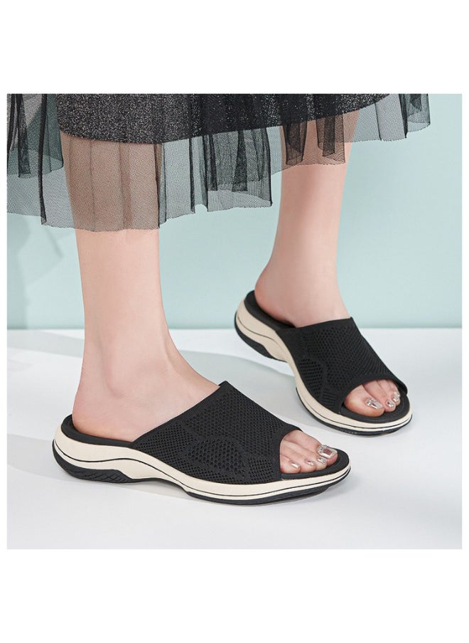 SIKETU Shoes for Women Summer Open Toe Casual Breathable Outdoor Beach Platform Sandals Slippers Women Casual Wedges  - Image 4