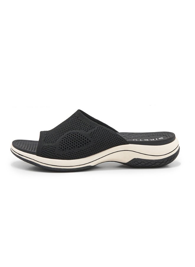SIKETU Shoes for Women Summer Open Toe Casual Breathable Outdoor Beach Platform Sandals Slippers Women Casual Wedges  - Image 1