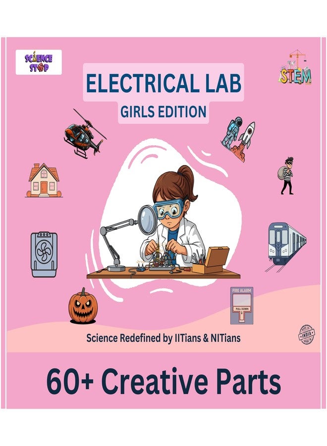 Science Stop Electricity Kit - Girls Edition | Science Experiment Kit for Kids 7-14 | Electricity & Electronic Engineering Project Kit | DIY Creative Robotics STEM Toy for Girls - Image 1