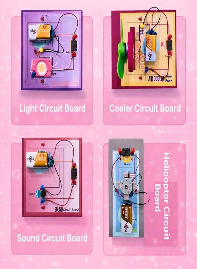 Science Stop Electricity Kit - Girls Edition | Science Experiment Kit for Kids 7-14 | Electricity & Electronic Engineering Project Kit | DIY Creative Robotics STEM Toy for Girls - Image 4
