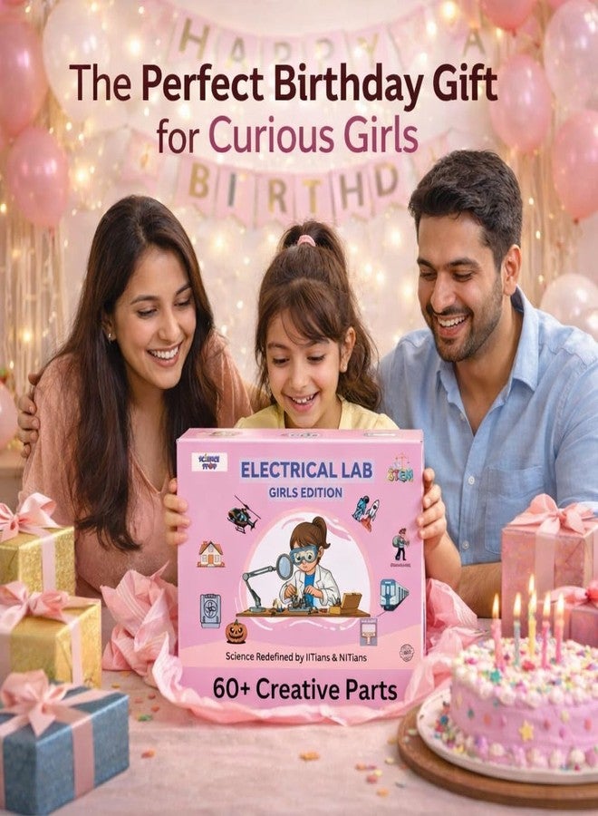 Science Stop Electricity Kit - Girls Edition | Science Experiment Kit for Kids 7-14 | Electricity & Electronic Engineering Project Kit | DIY Creative Robotics STEM Toy for Girls - Image 2
