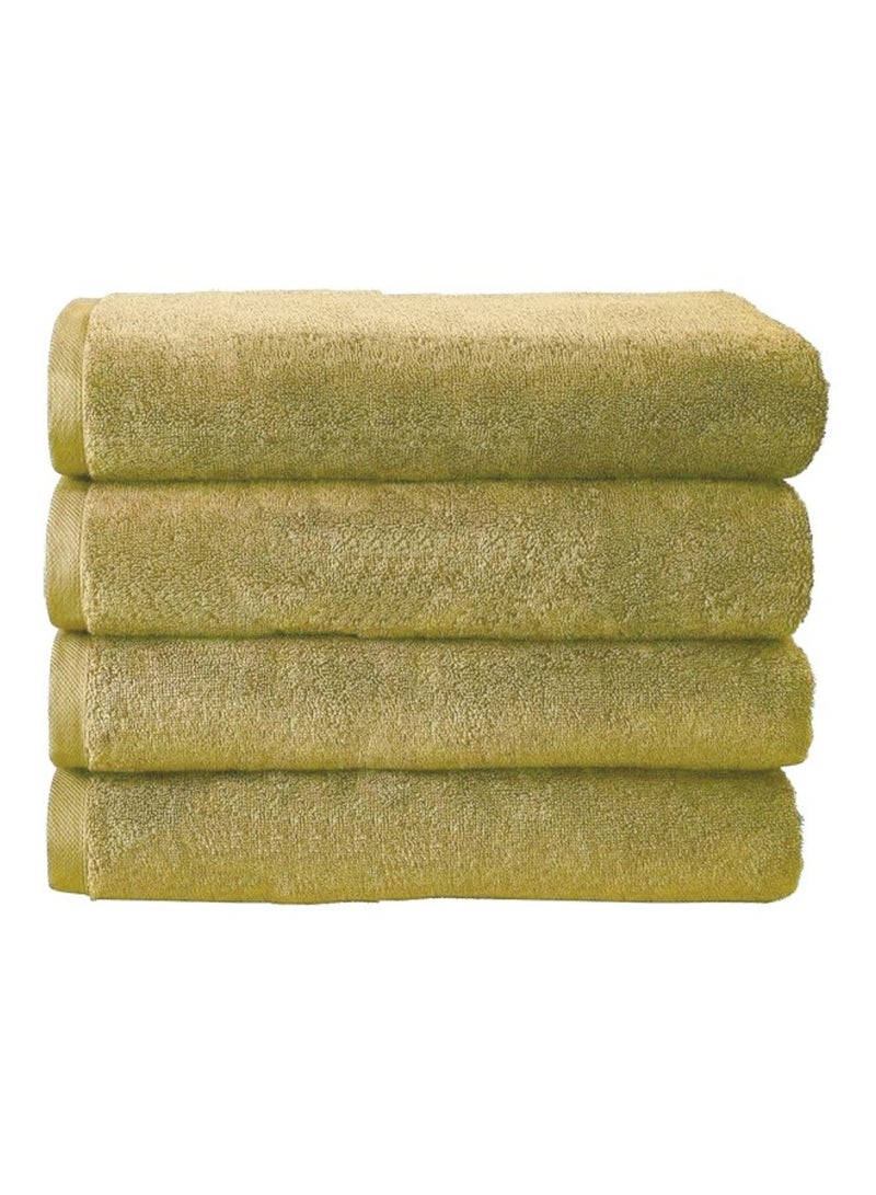 MAXQON Pack Of 4 - Hand Towel - 100% Cotton 600 GSM Medium Size (45x75cm) Highly Absorbent And Super Durable, Color Beige  - Image 1