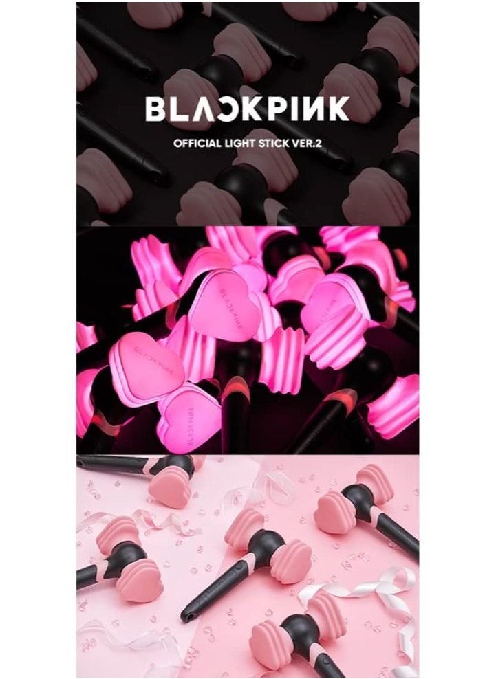 Black Pink - Blackpink Official Light Stick الإصدار 2 2022 Edition الهاتف الذكي الذي يمكن التحكم فيه في أوضاع الإضاءة القابلة للتغيير للاستخدام المنزلي والحفلات الموسيقية - Image 1