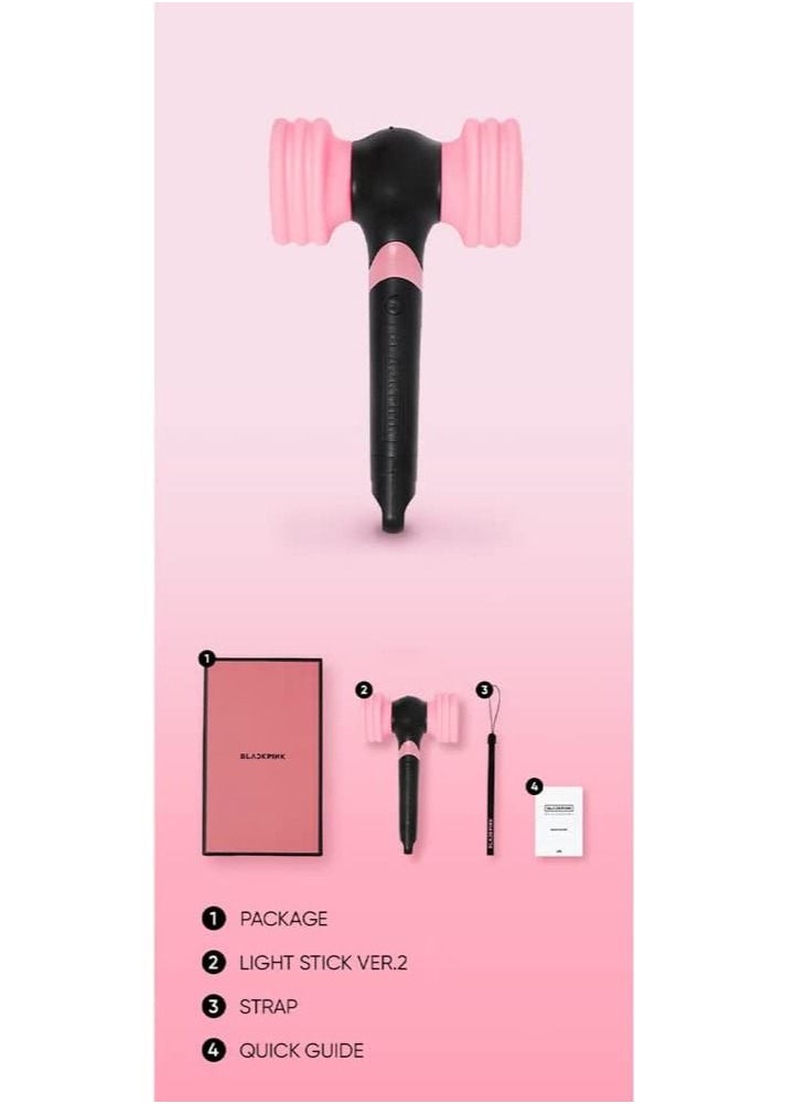 Black Pink - Blackpink Official Light Stick الإصدار 2 2022 Edition الهاتف الذكي الذي يمكن التحكم فيه في أوضاع الإضاءة القابلة للتغيير للاستخدام المنزلي والحفلات الموسيقية - Image 1