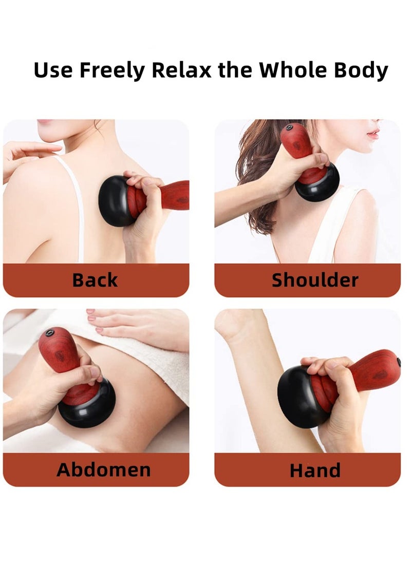 Electric Hot Stone Massage Kit with Natural Bian Stone Gua Sha Tools for Spa, Relaxation and Pain Relief, Perfect for Massage Therapy - Image 2